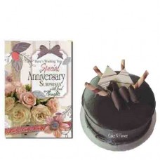 Chocolate Cake and Anniversary Card